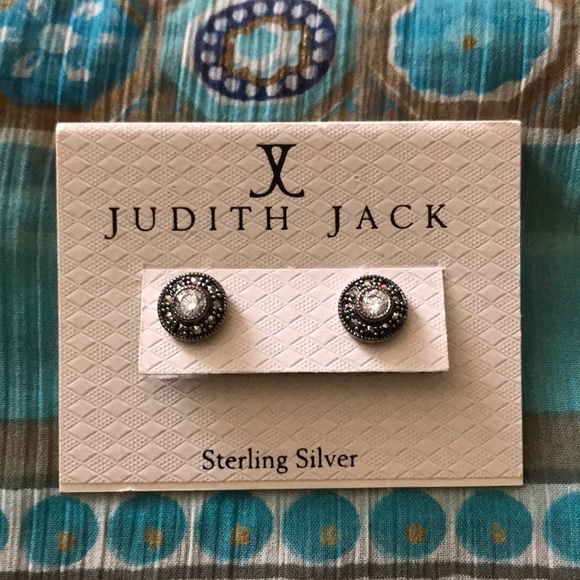 Judith Jack Jewelry - Judith Jack Pave Crystal Sterling Sliver Stud
